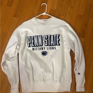 Champion White Penn State Crewneck Sweater